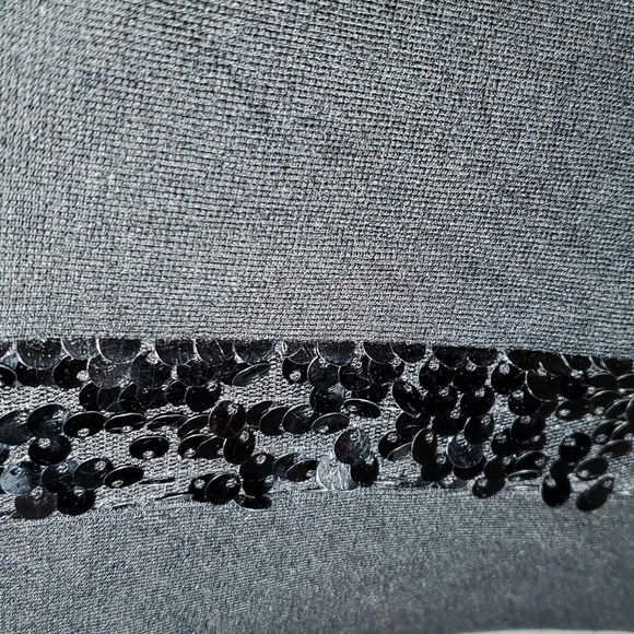 Karen Kane Little Black Dress with Black Sequin Stripe down front - Picture 5 of 11